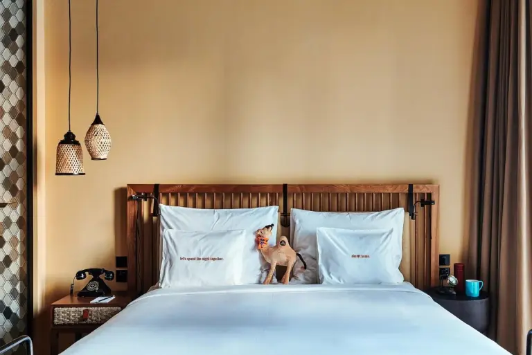 25hours Hotel Dubai One Central bed with accessories