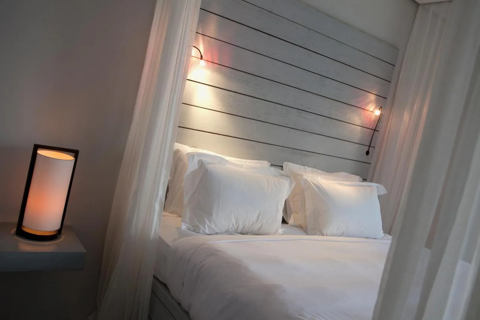 Sleek and elegant bedroom at The Lombok Lodge