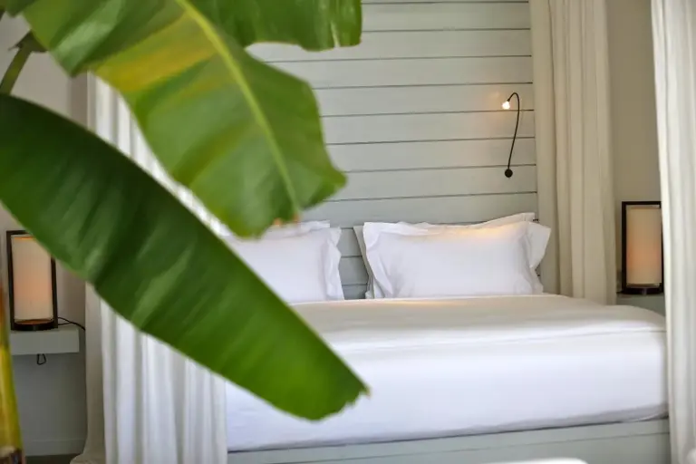 Chic bedroom design at The Lombok Lodge