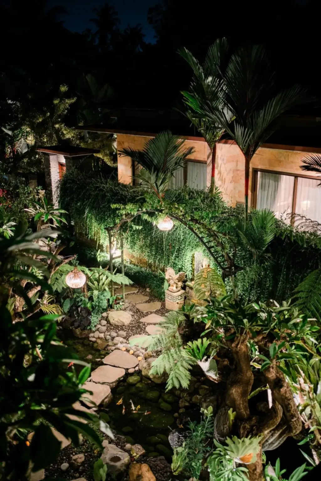 Luftaufnahme des Gartens bei AB Ubud Luxury Villa in Ubud