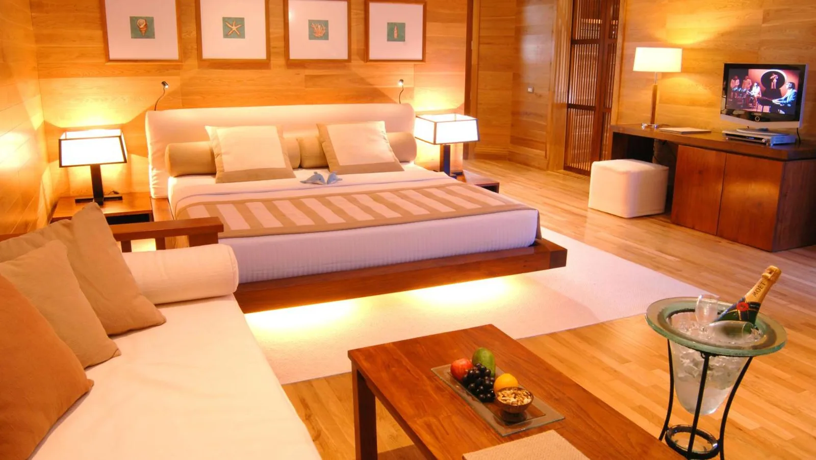 Chambre dans une Adaaran Prestige Water Villa