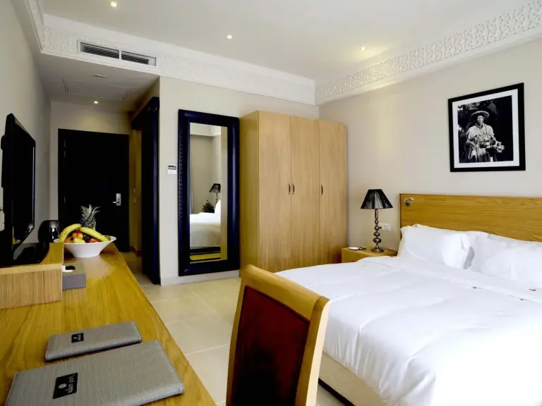 Comfortable bedroom at Adam Park Marrakech Hotel & Spa