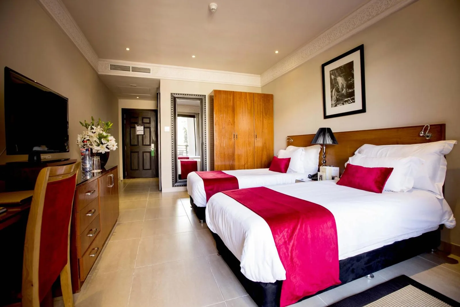 Twin bedroom at Adam Park Marrakech Hotel & Spa