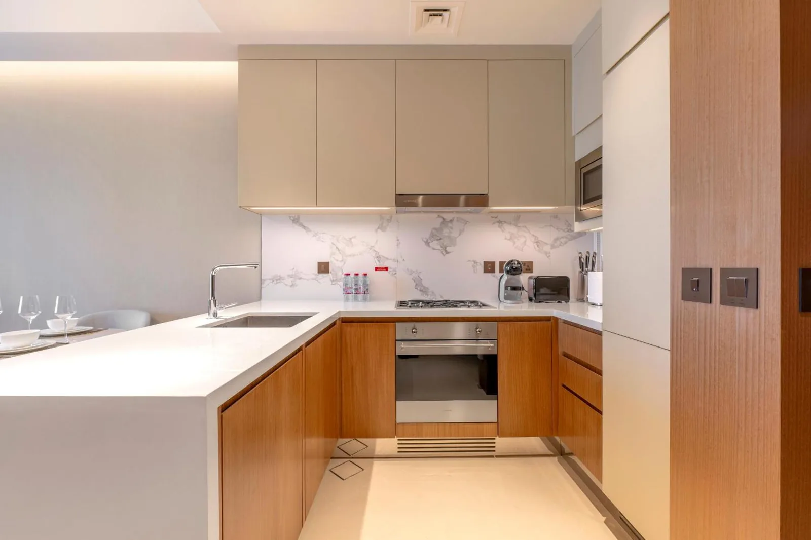Well-equipped kitchen in Address Opera Residences