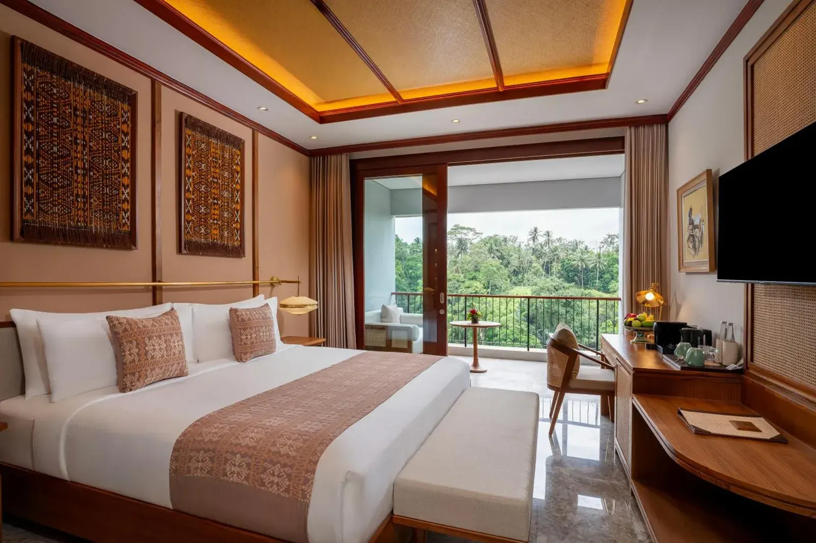 Luxurious deluxe room at Adiwana Alas Harum in Ubud