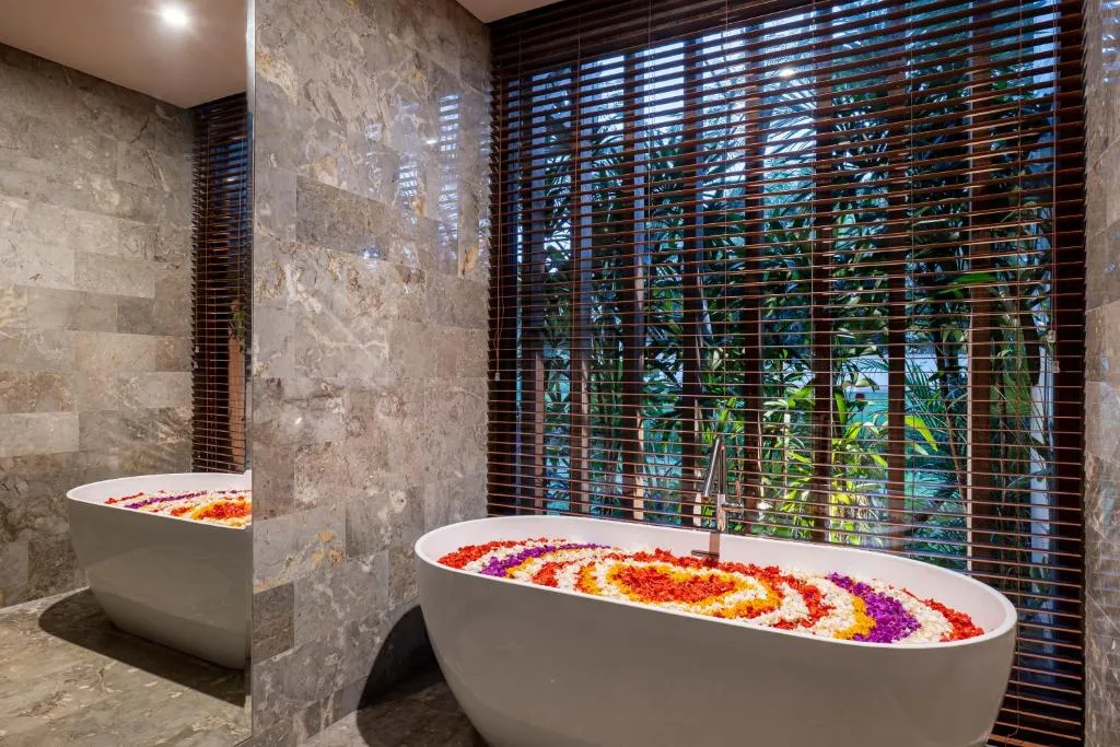 Flower bath at Adiwana Bisma in Ubud