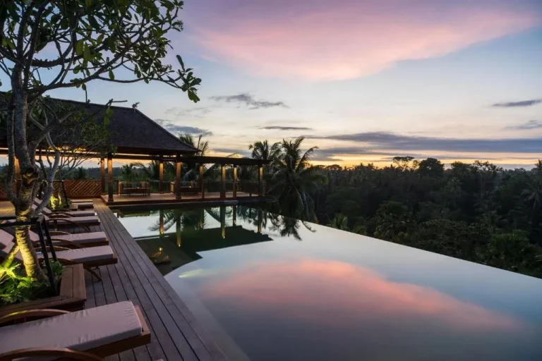 Infinity pool at Adiwana Bisma in Ubud