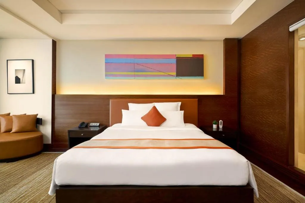 Comfortable bedroom at AETAS Lumpini in Bangkok