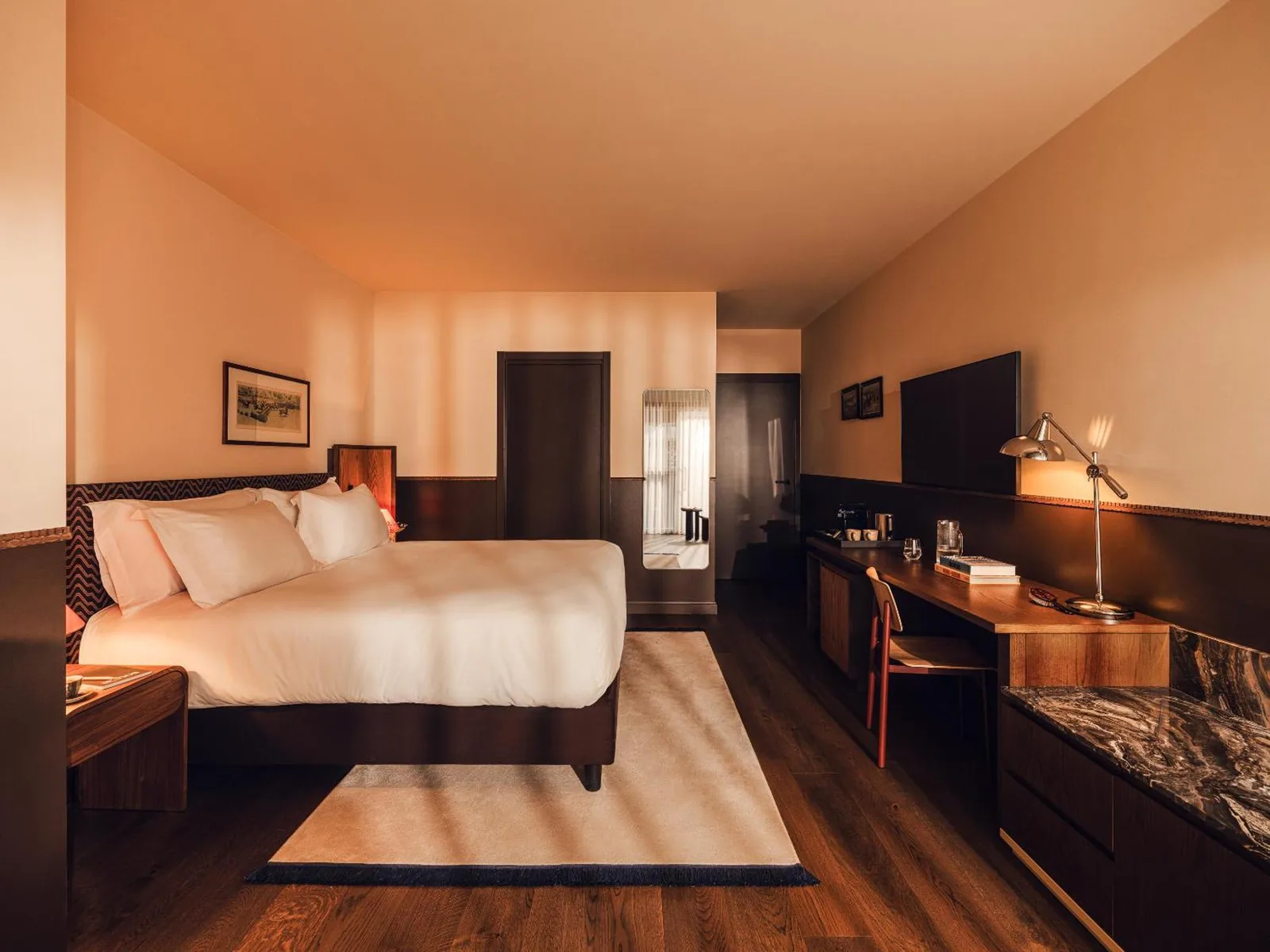 Chambre moderne à l'Aethos Hotel Milan