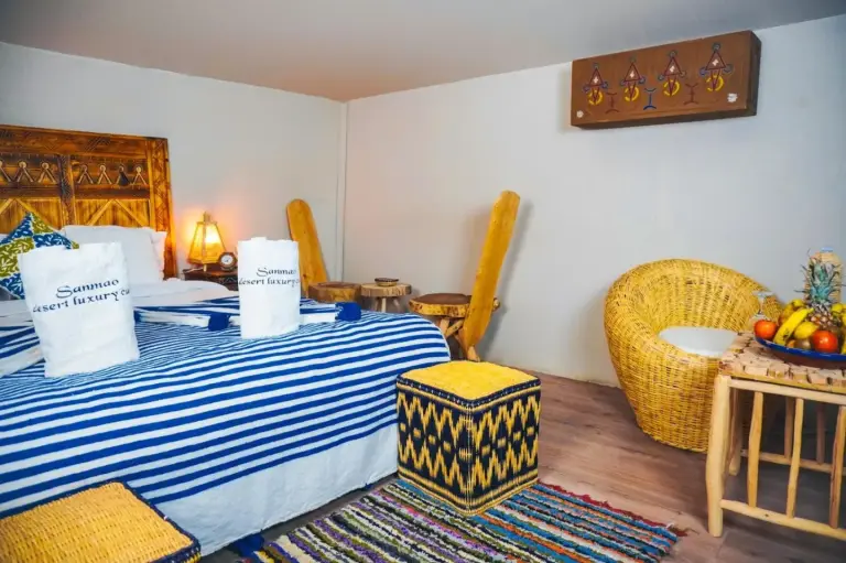 View of guest room at Aisha VIP Camp in Merzouga