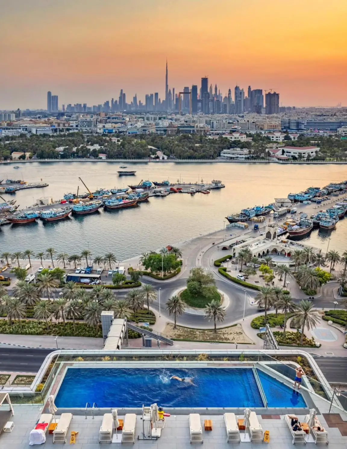 Rooftop Pool View