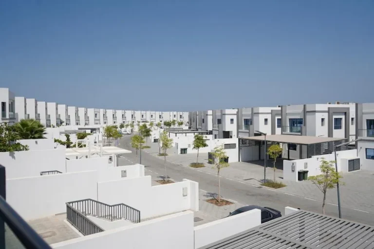 Exterior view of Al Dana H2O Luxury Villa complex