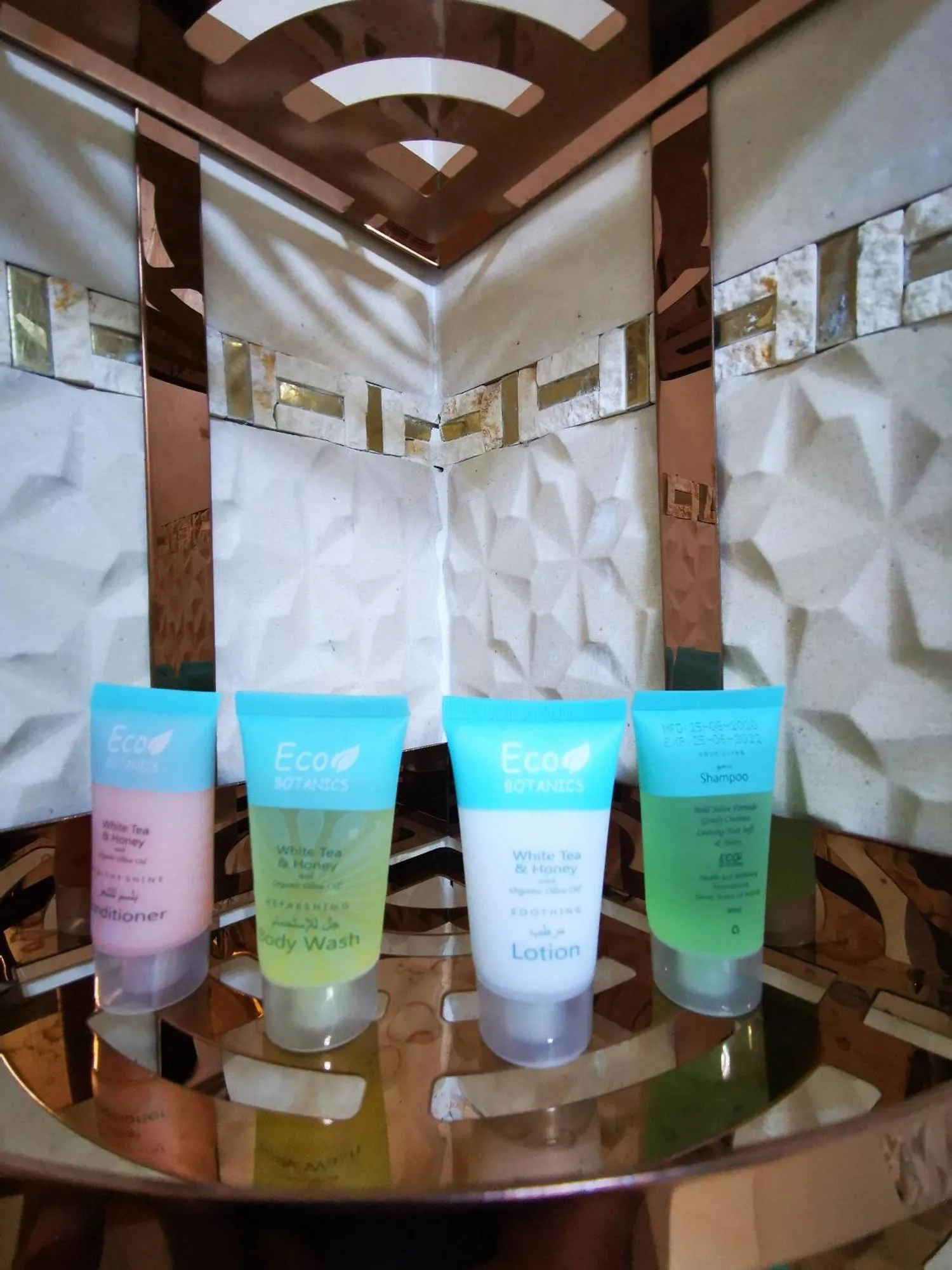 Bathroom amenities at ALBERI LODGE