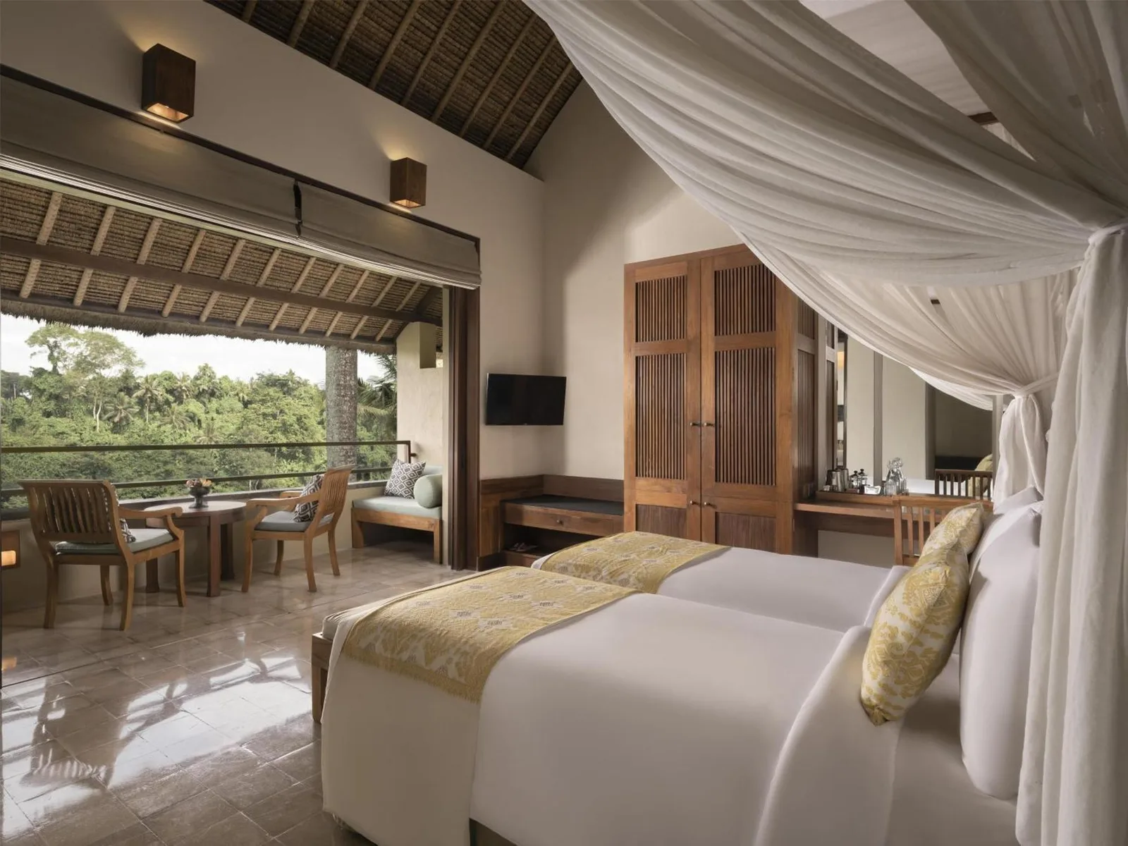 Stunning room view at Alila Ubud overlooking the greenery