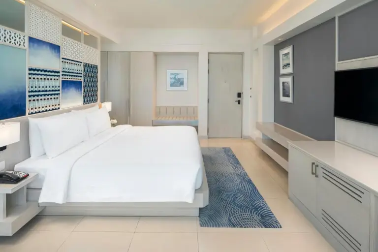 Deluxe room at Amari Pattaya with comfortable bed
