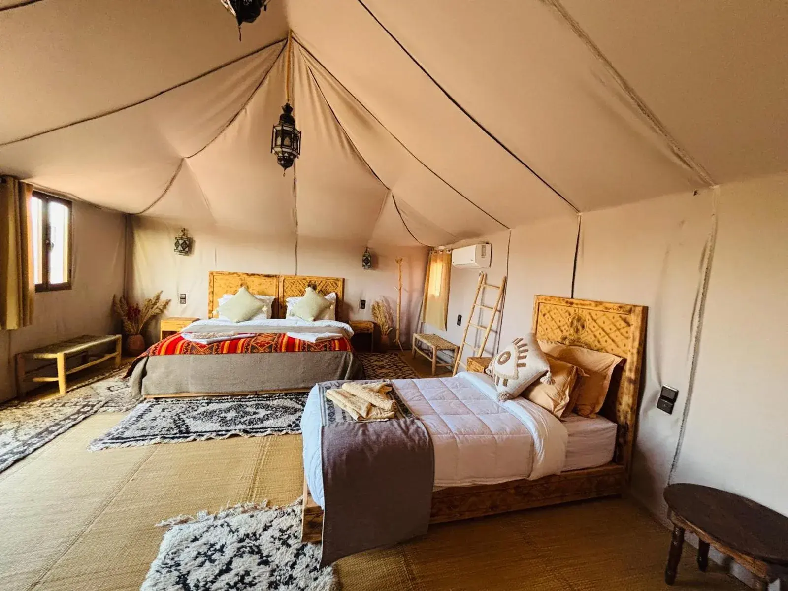 Comfortable tent room in Amskou Camp