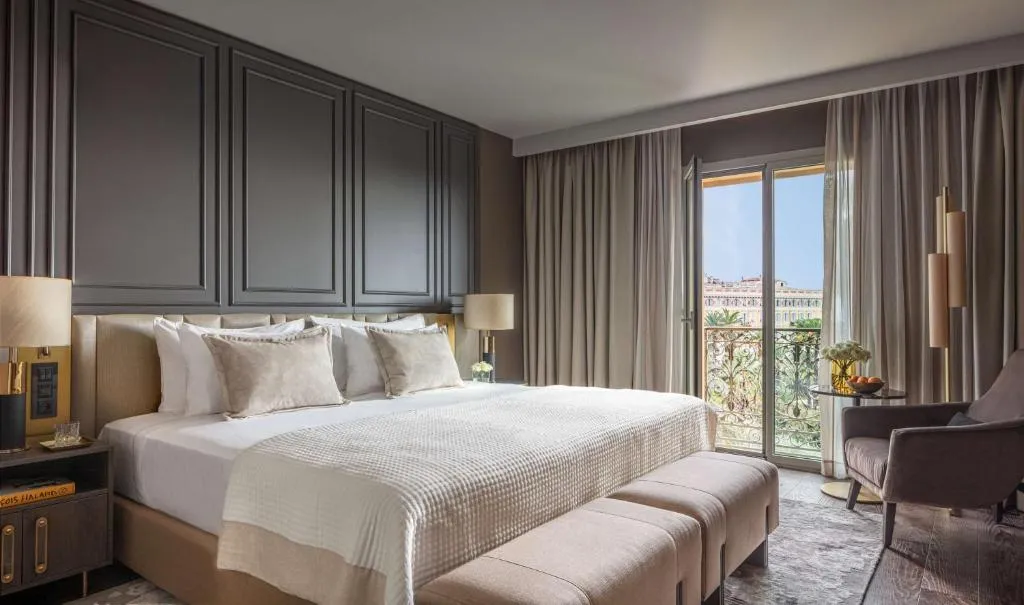 Anantara Plaza Nice Hotel guest room with balcony view