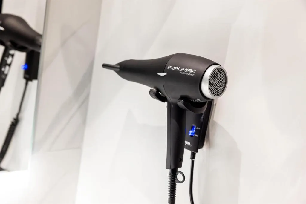 Anantara Plaza Nice Hotel hair dryer in bathroom