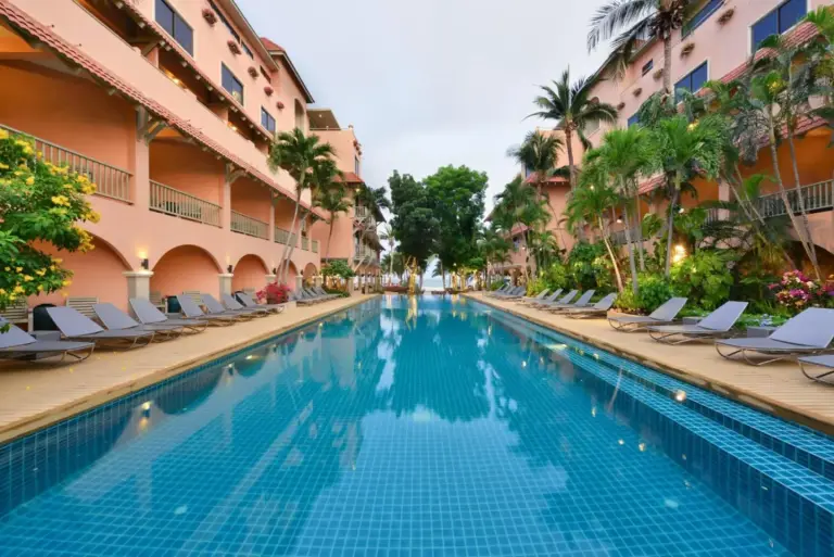 Anantasila Beach Resort Hua Hin swimming pool surrounded by greenery
