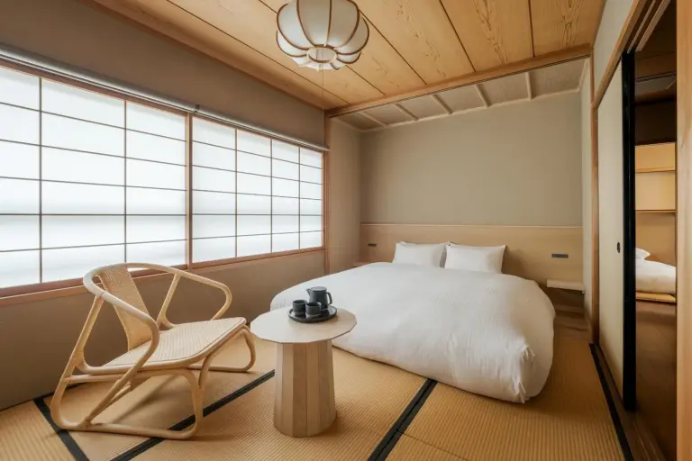 Acogedora habitación para huéspedes en ANJIN Gosho Ebisugawa en Kyoto
