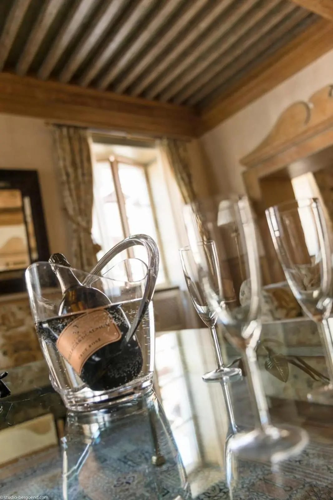 Wine setup in Annecy Historical Center