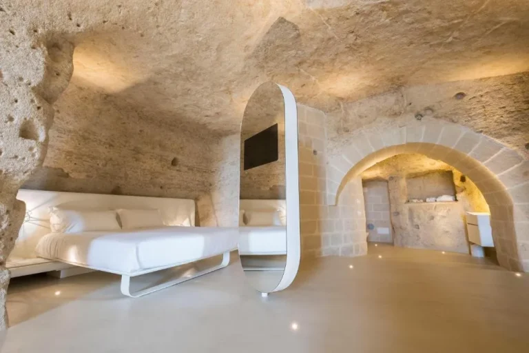 Cave room at Aquatio Cave Luxury Hotel & SPA in Matera