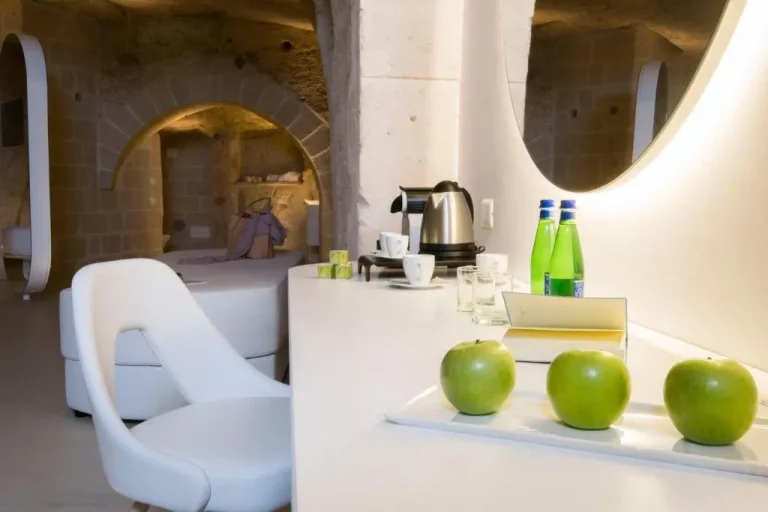 Coffee station at Aquatio Cave Luxury Hotel & SPA in Matera