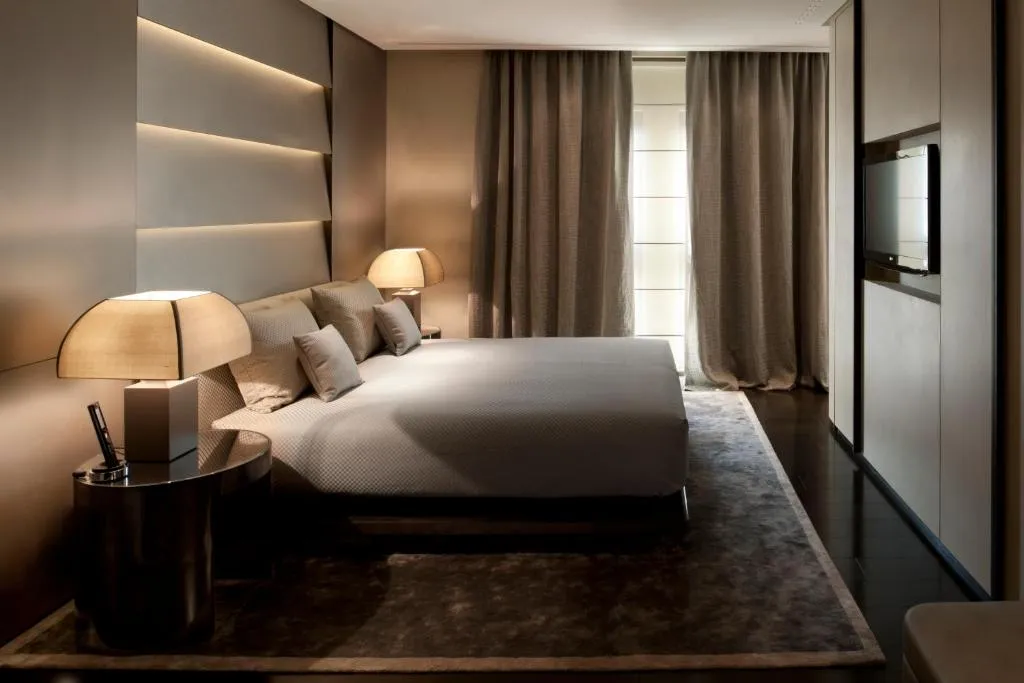 Armani Hotel Milano entrance to the bedroom