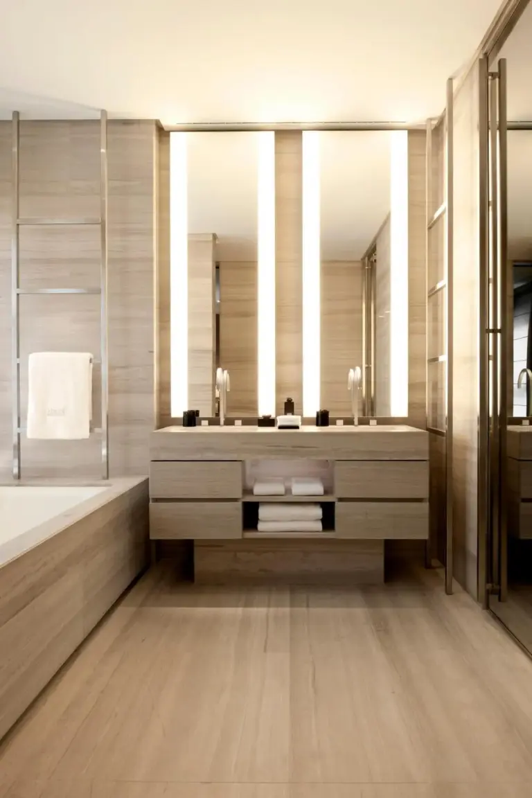 Armani Hotel Milano salle de bain chic avec baignoire