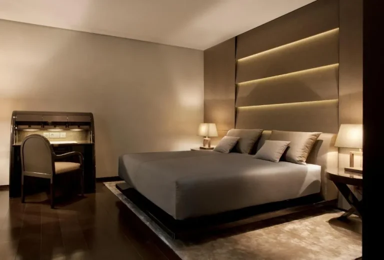 Armani Hotel Milano deluxe bedroom interior