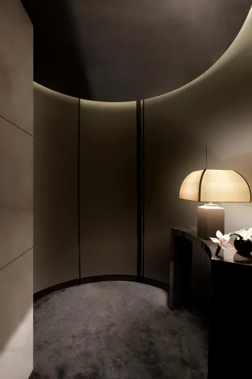 Armani Hotel Milano stylish bedroom with curtains