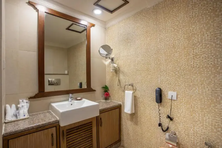 Atithi Resort & Spa Pokhara bathroom with mirror