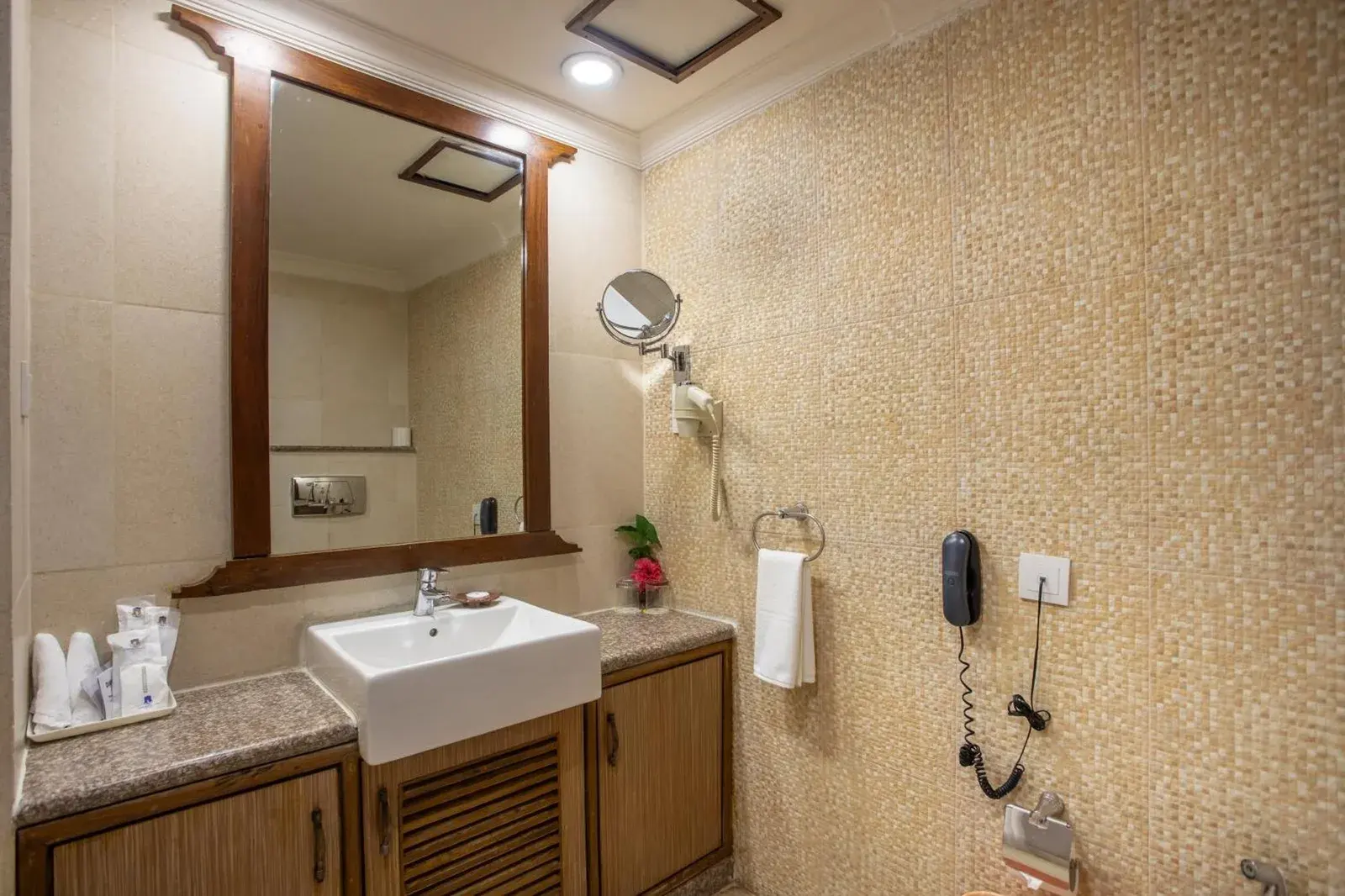 Atithi Resort & Spa Pokhara bathroom with mirror