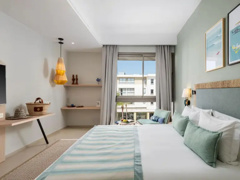 Comfortable guest room at Atlas Essaouira Riad Resort