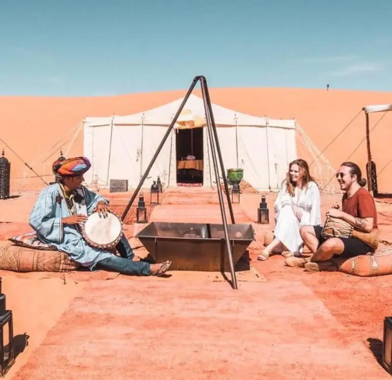 Cultural performance at Authentic Luxury Camp, Merzouga