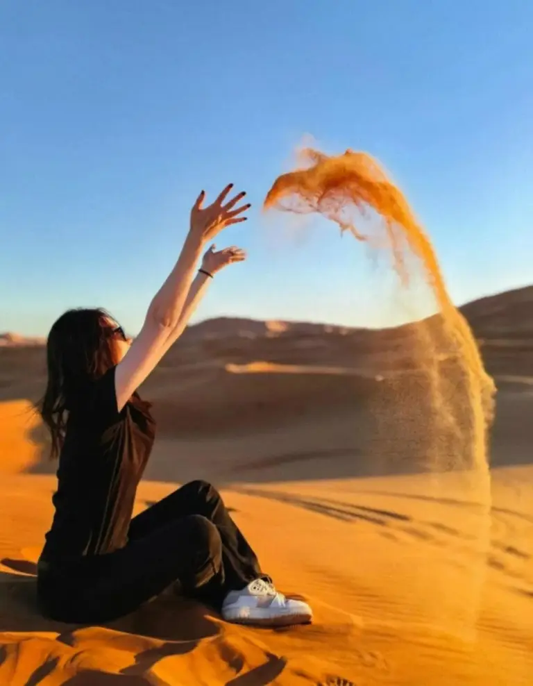 Desert playtime at Authentic Luxury Camp, Merzouga