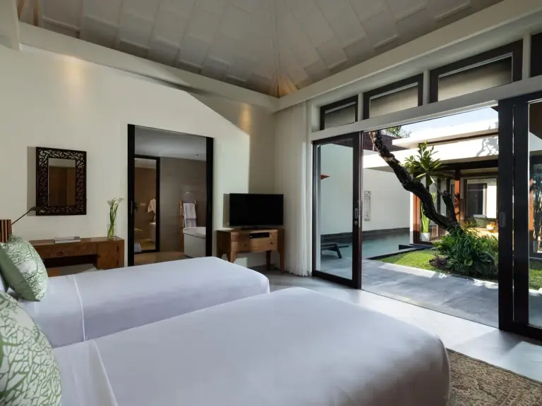 Avani Seminyak Bali Resort twin bedroom with garden view