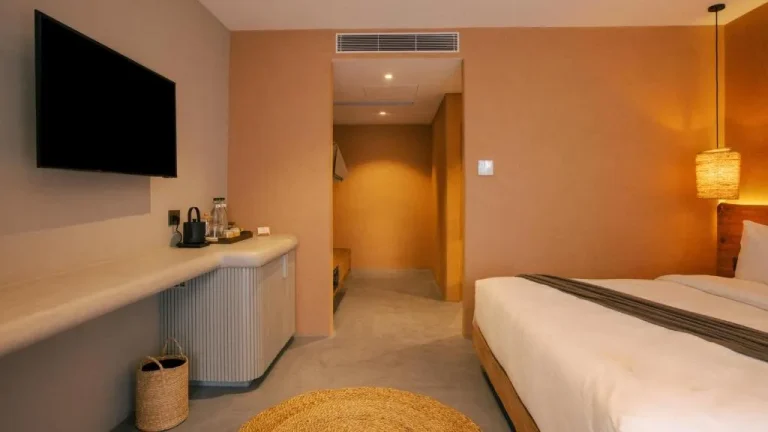 Interior setup of a guest room at Bagaincha Resort & Spa