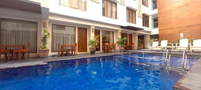 Relaxing poolside at Bali Sun Tropical Hotel & Spa