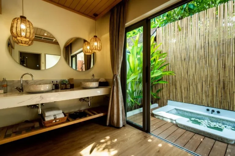 Spa-like bathroom at Bandara Spa Resort & Pool Villas