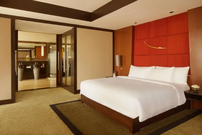 Double bed suite at Banyan Tree Bangkok