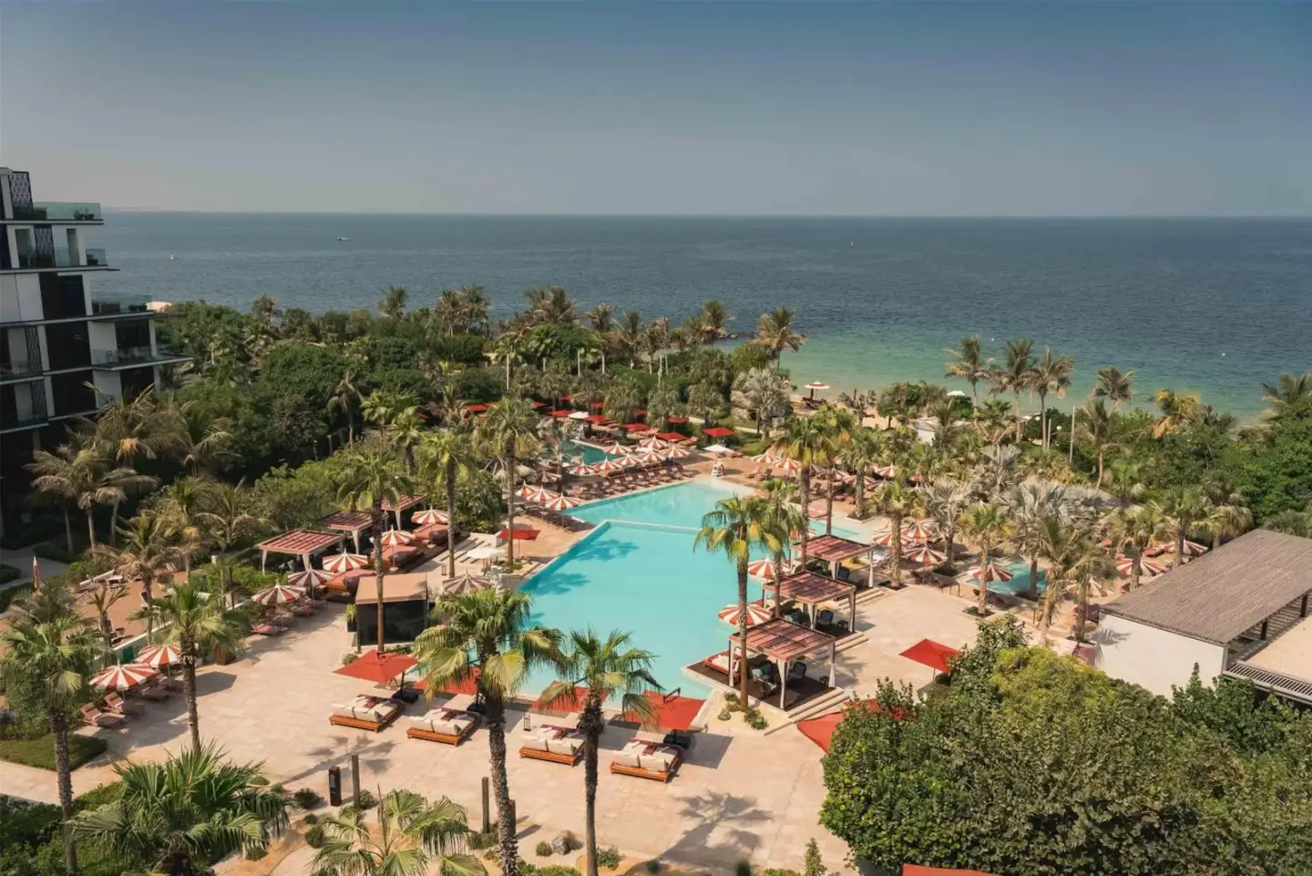 Banyan Tree Dubai pool area with sea view