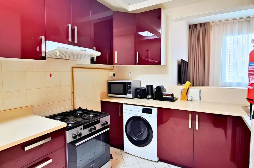 Detaillierte Ansicht der Küche im Barceló Residences Dubai Marina