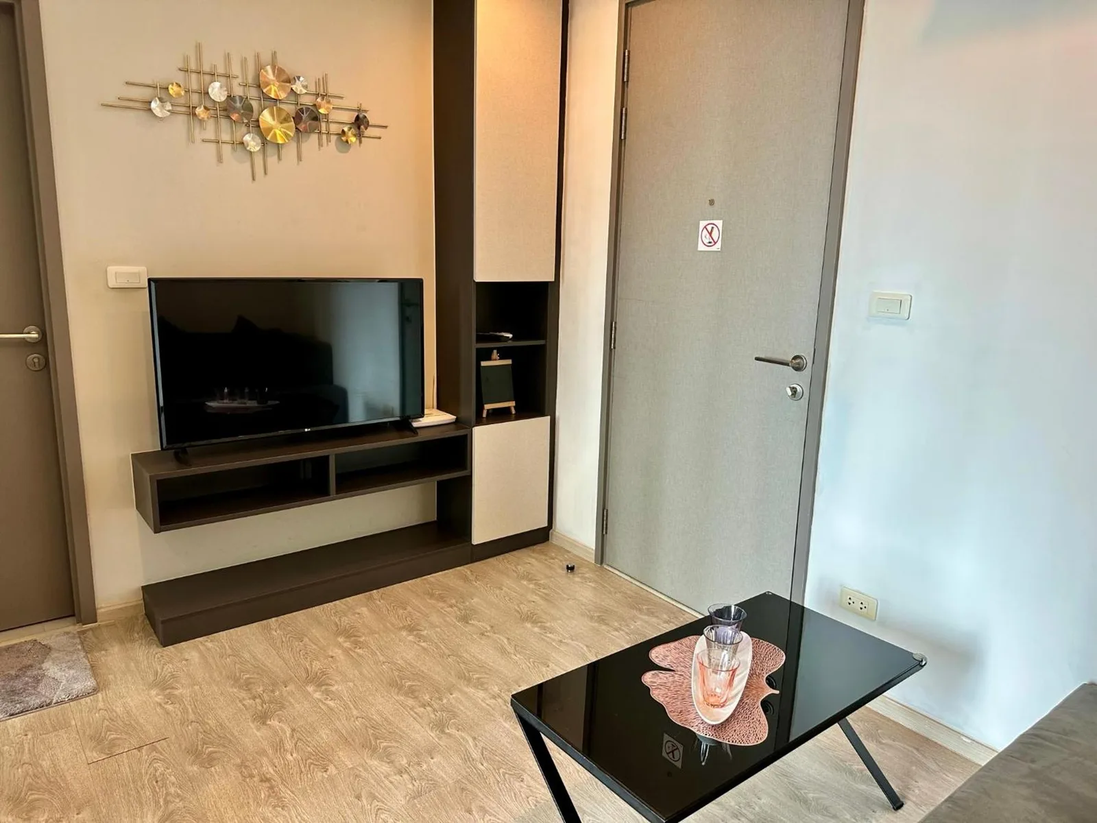Detail des Wohnzimmers im Best Location Condo in Pattaya