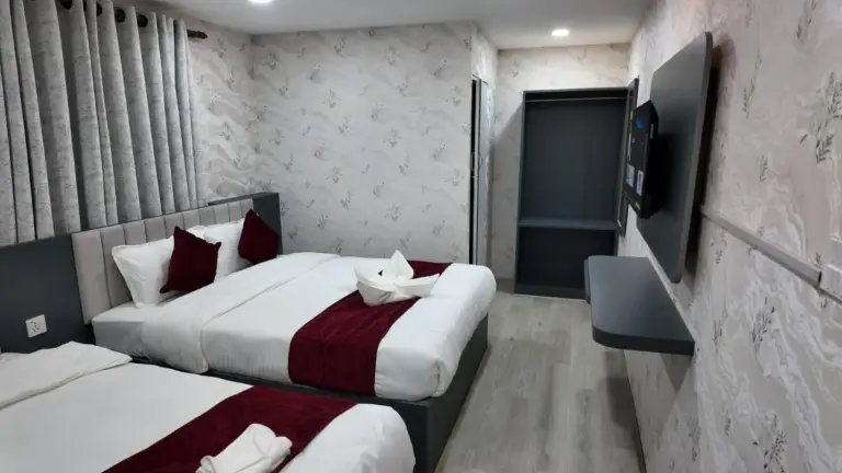 Schlafzimmer im Bhandari Hotel in Lalitpur