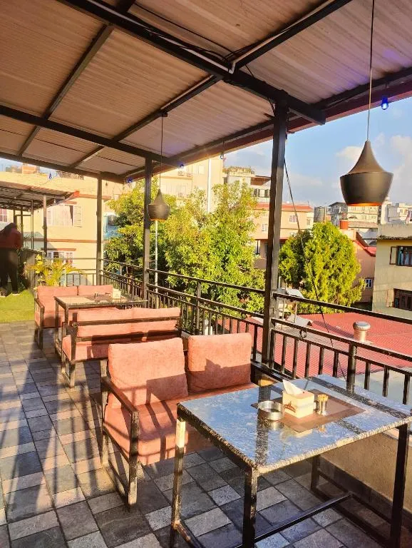 Outdoor Seating Area at Sekuwa Corner in Lalitpur