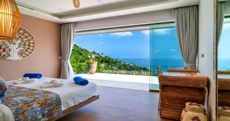 Luxurious bedroom at BLUE TIGER Luxury Pool Villa Koh Samui