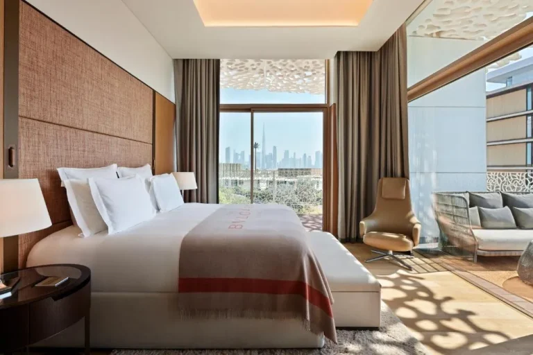 Chambre de luxe au Bvlgari Resort Dubai