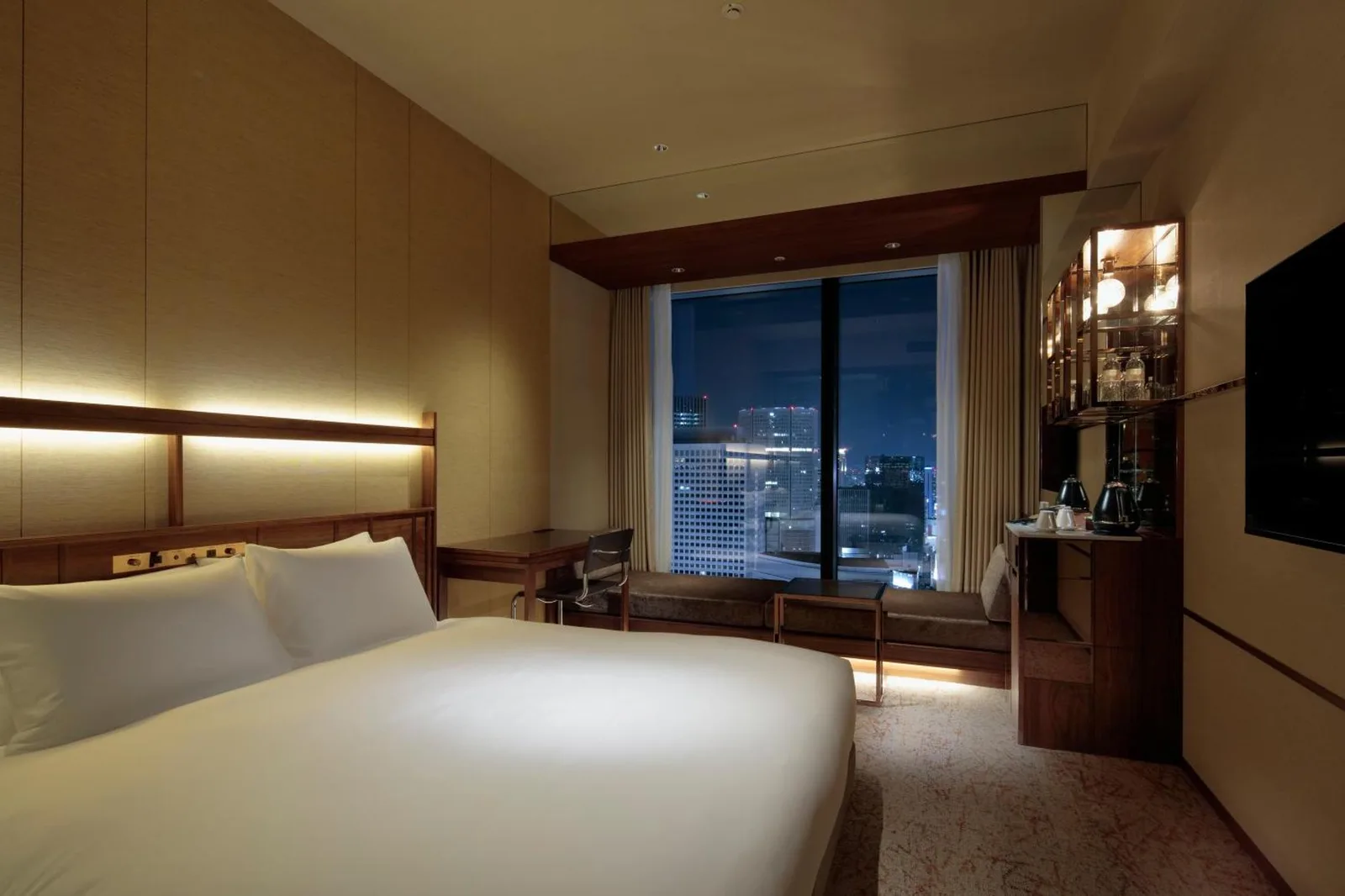 Cozy bedroom corner at Candeo Hotels Osaka The Tower