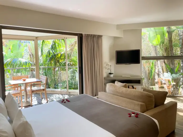 Área de estar con vistas en Cannes Villa St Barth